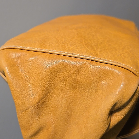 Sophia Visconti Yellow and Brown Shoulder Bag - Picture 6 of 10